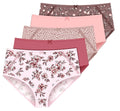 Size Microfiber Brief 5-Pack 7 Panties Stretch Women's Delta Burke
