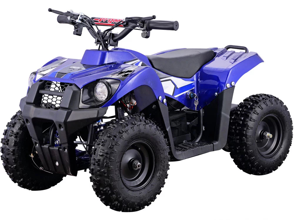Monster MotoTec Battery 500W Powered Kids Four 36V Wheeler Blue