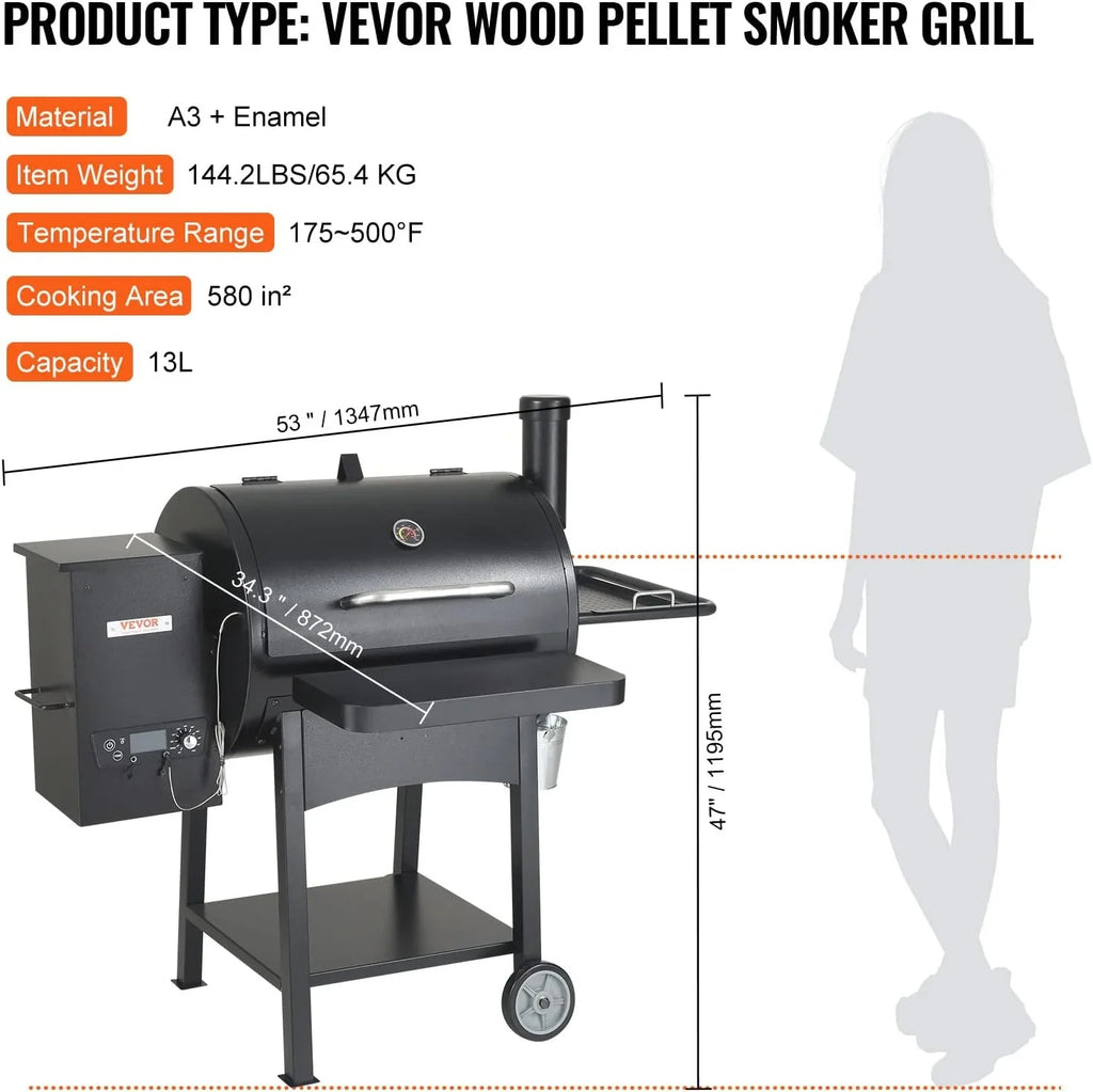 Portable Grill 53" Cooking with VEVOR exterior Cart Grill BBQ Duty Charcoal Heavy