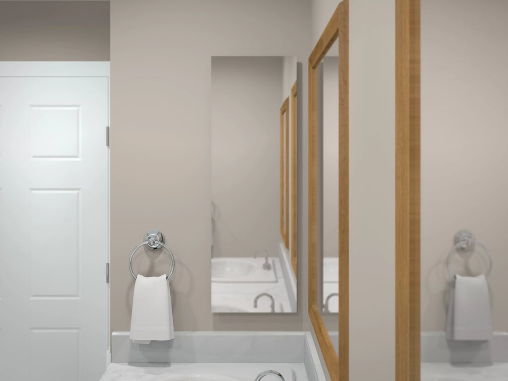 Frameless Recess-Mount 12 Pride x 36 in., Medicine Mirror Reversible Cabinet, Rectangle, American