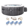 Intex PureSpa Bubble Jet Greywood with Plus Spa Inflatable Bundle Deluxe