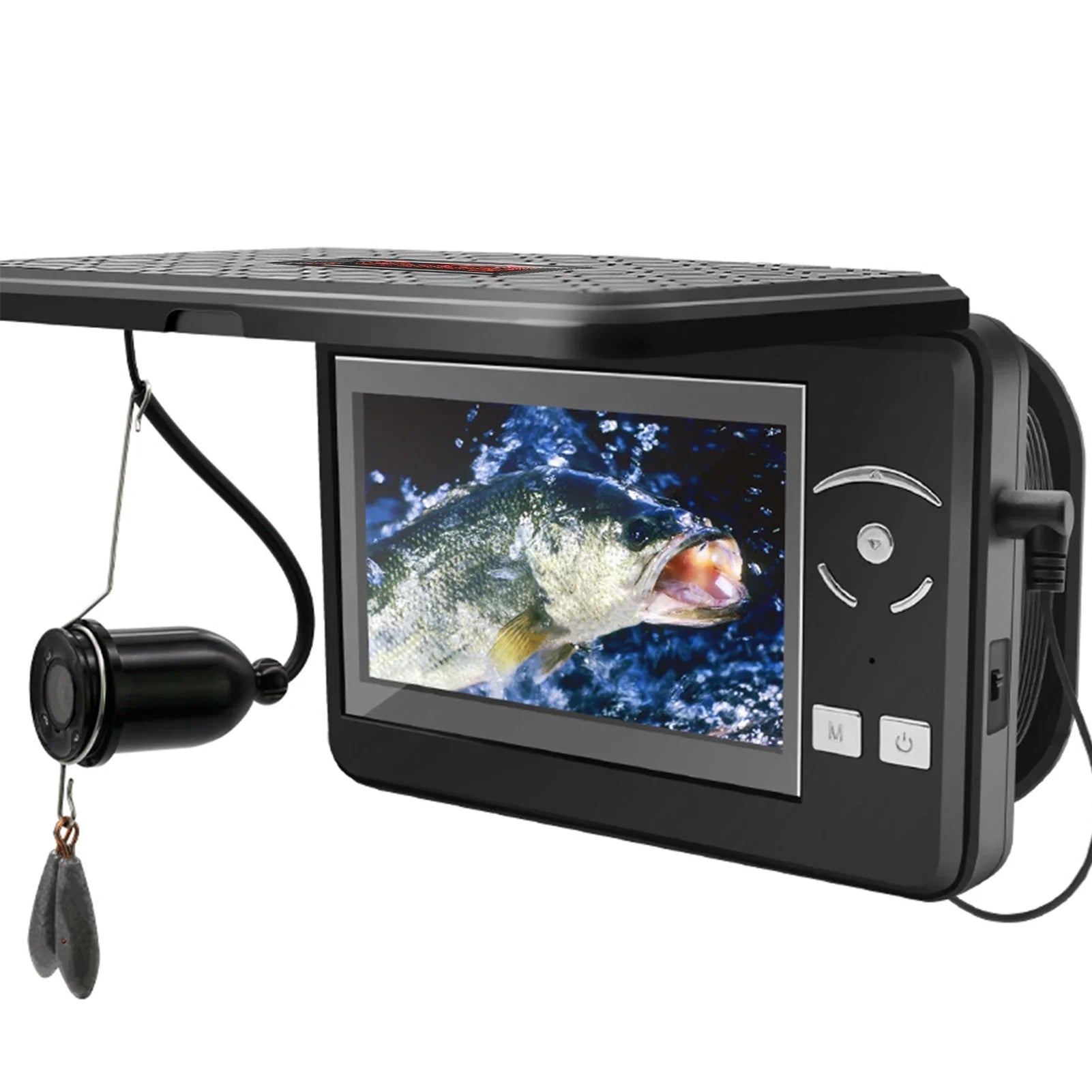 Sea Display Fishing Vessel 720P Finder Inch Lake with Ice Underwater Moistureproof 4.3 Fish Portable for Fishing