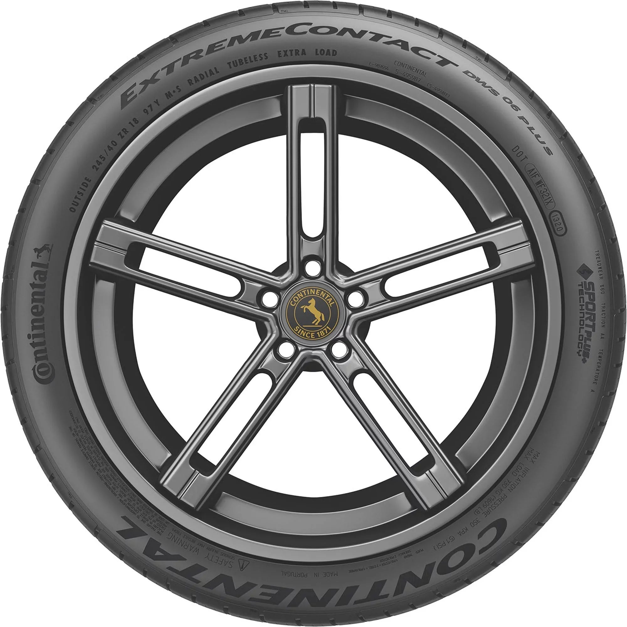 Passenger ExtremeContact DWS06 95Y Edition Chevrolet 427 Corvette 275/35ZR18 All Z06 Corvette Fits: 2006-07 Chevrolet Z06, 2008 Tire Season Continental Limited