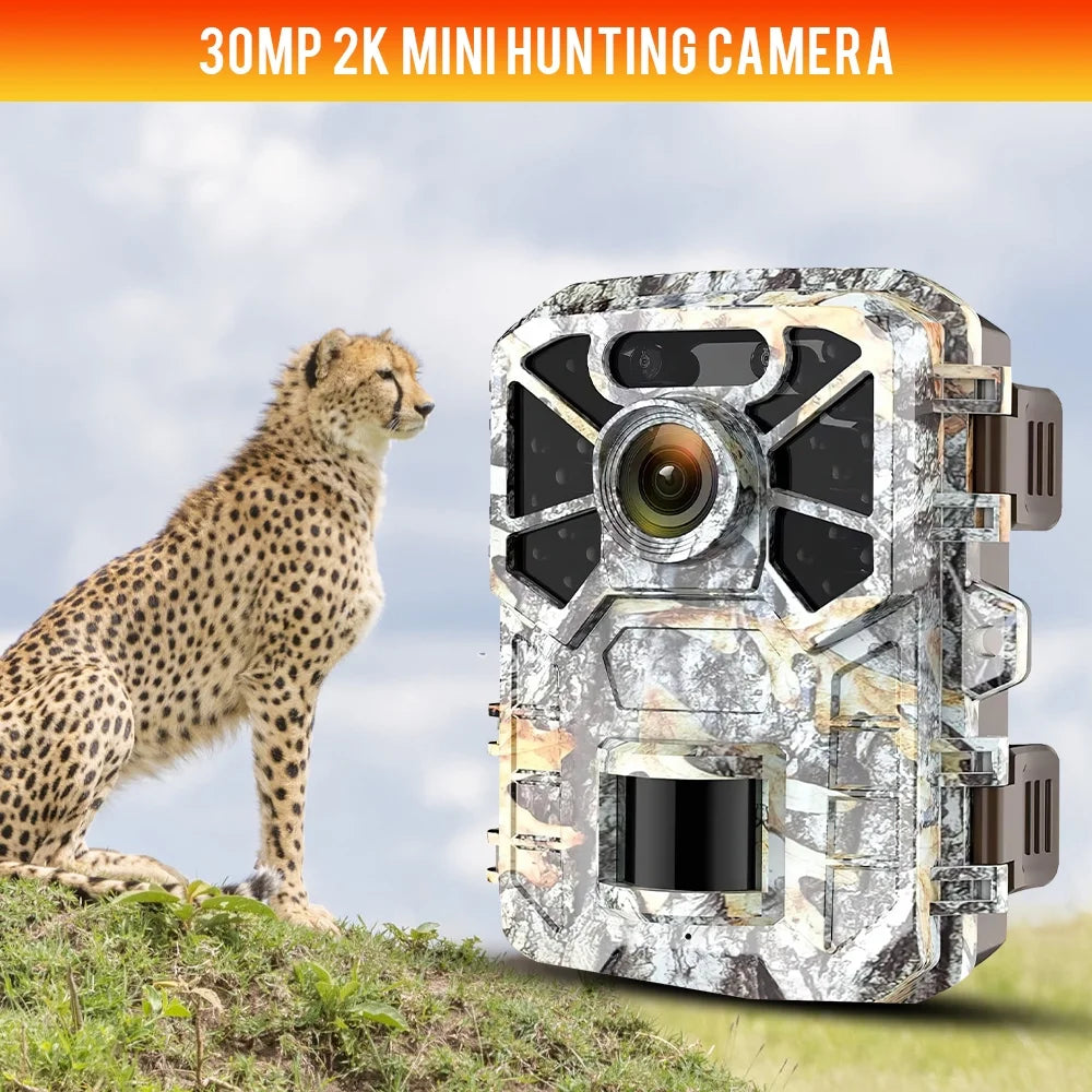 Monitoring, 30MP Vision Angle Lens Farm with Wide Game Infrared Surveillance, Camera 2k Trail Trail Night Pack with Camera, Wildlife Hunting 2 120° Monitor Moistureproof