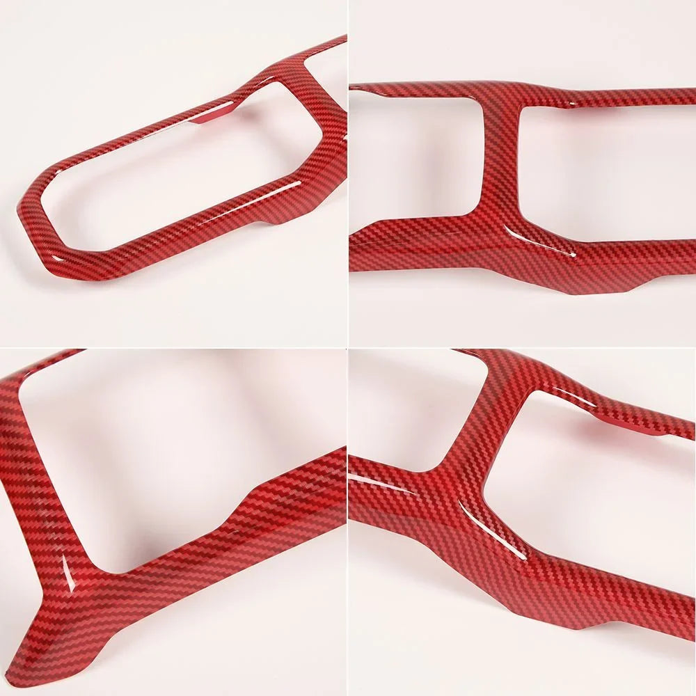 Jeep Cup Panel For Red Shift Cover Wrangler Teledu Gear Parts Holder Carbon Trim