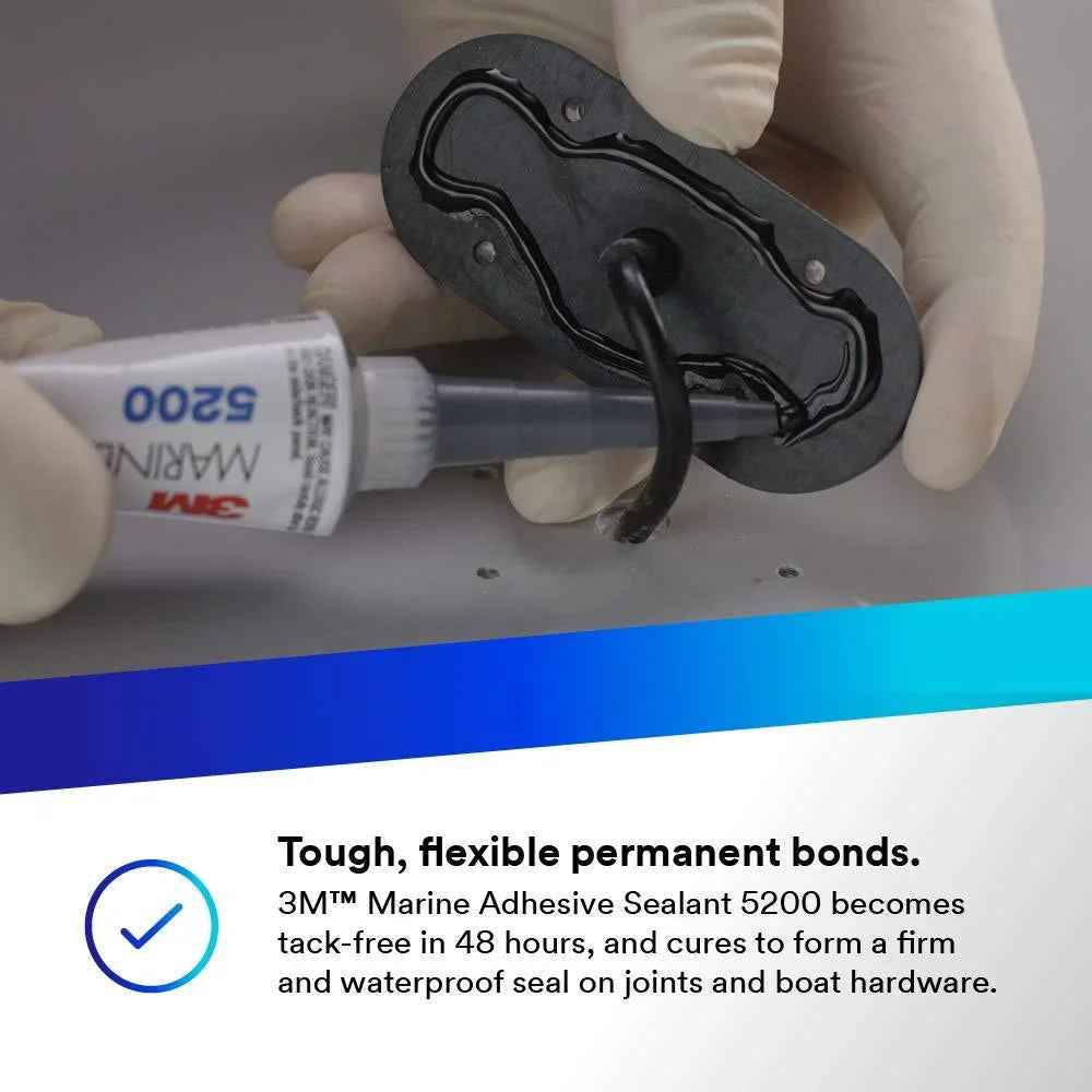 oz sealant, black, adhesive marine 3 5200 3m