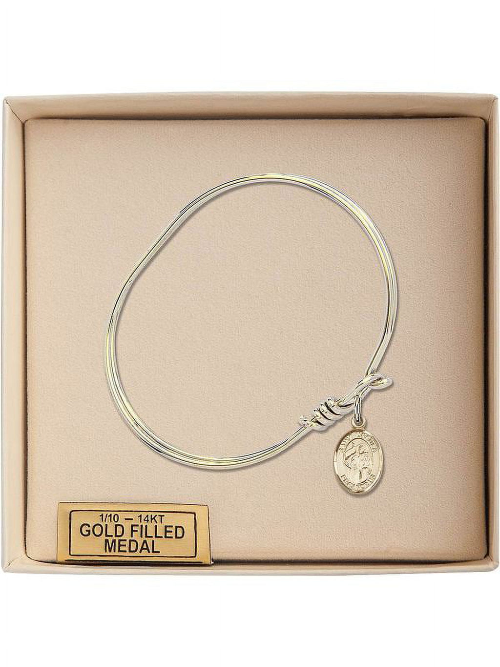 Ursula Hook inch Bangle w/ Gold-Filled in Bracelet Oval 3/4 5 St. Eye