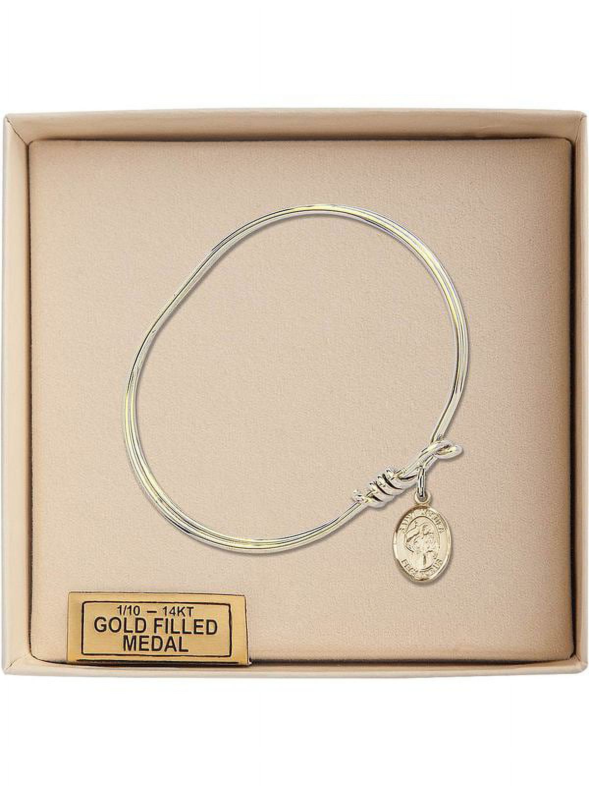 Ursula Hook inch Bangle w/ Gold-Filled in Bracelet Oval 3/4 5 St. Eye