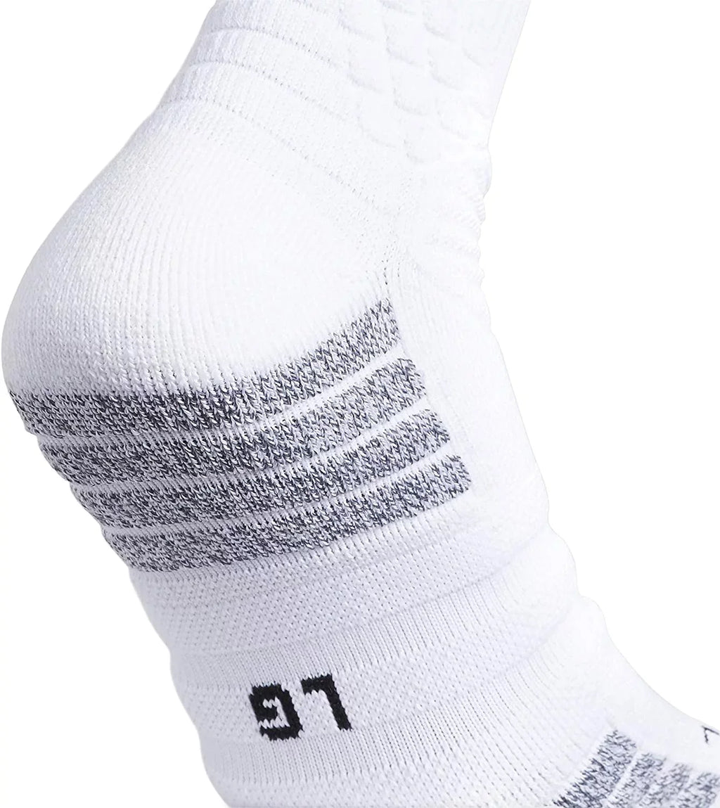 White/Black Crew Creator 365 Unisex-Adult Basketball (1-Pair) X-Large Socks
