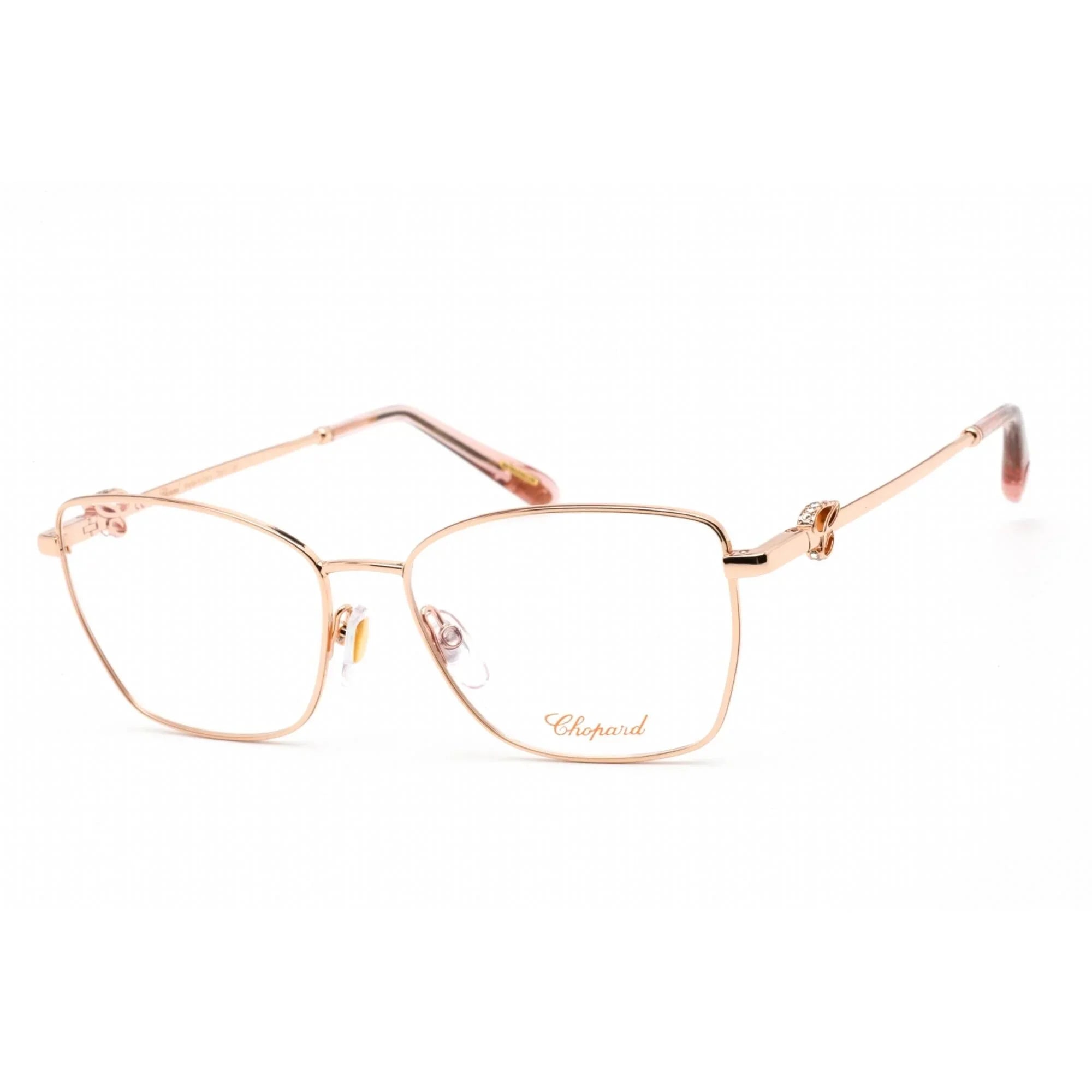 Gold Women's Chopard Frame Full Rim 08FC VCHF50S Metal Eyeglasses