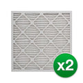 Pack) (2 Furnace Honeywell For Air FC100A1003 REP Filter MERV Pleated 8 16x20x5