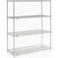 24"D 63"H x Unit x Nexel - Chrome Wire 5 Tier 72"W Shelving Starter -
