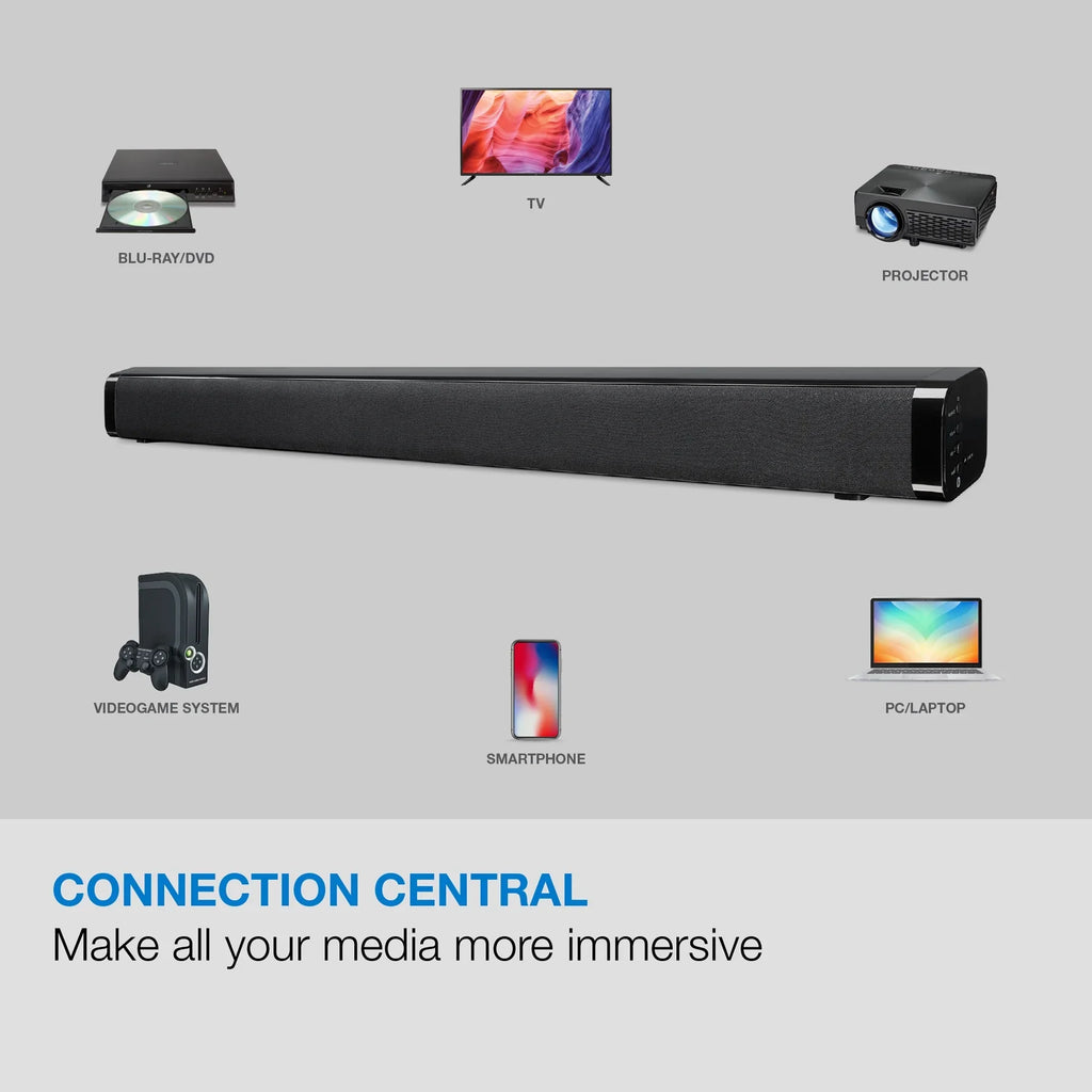 ITB031B Soundbar, Wireless Bluetooth 29" iLive