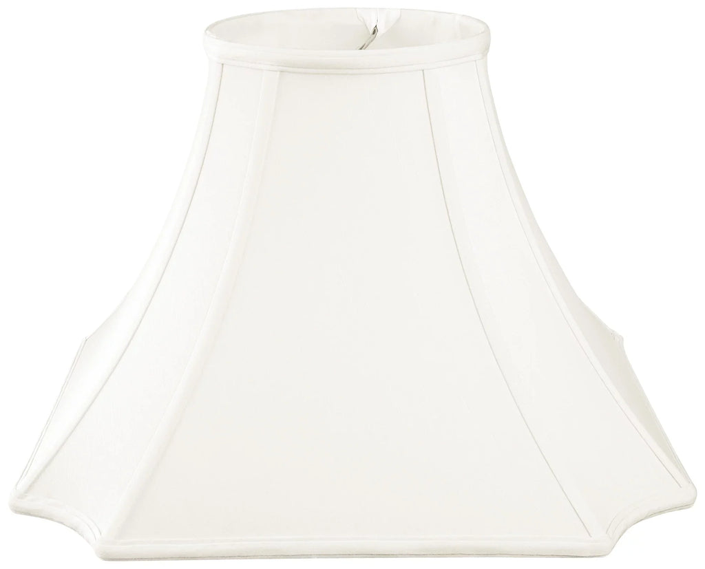 Royal Cut 10" Square Shade Lamp White Designs Inverted Corner
