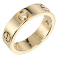 approx. 8.67g, Cartier diamond, ring, yellow dimension Pre-Owned (Good) K18 I132124019 half 3P, Love gold, 15