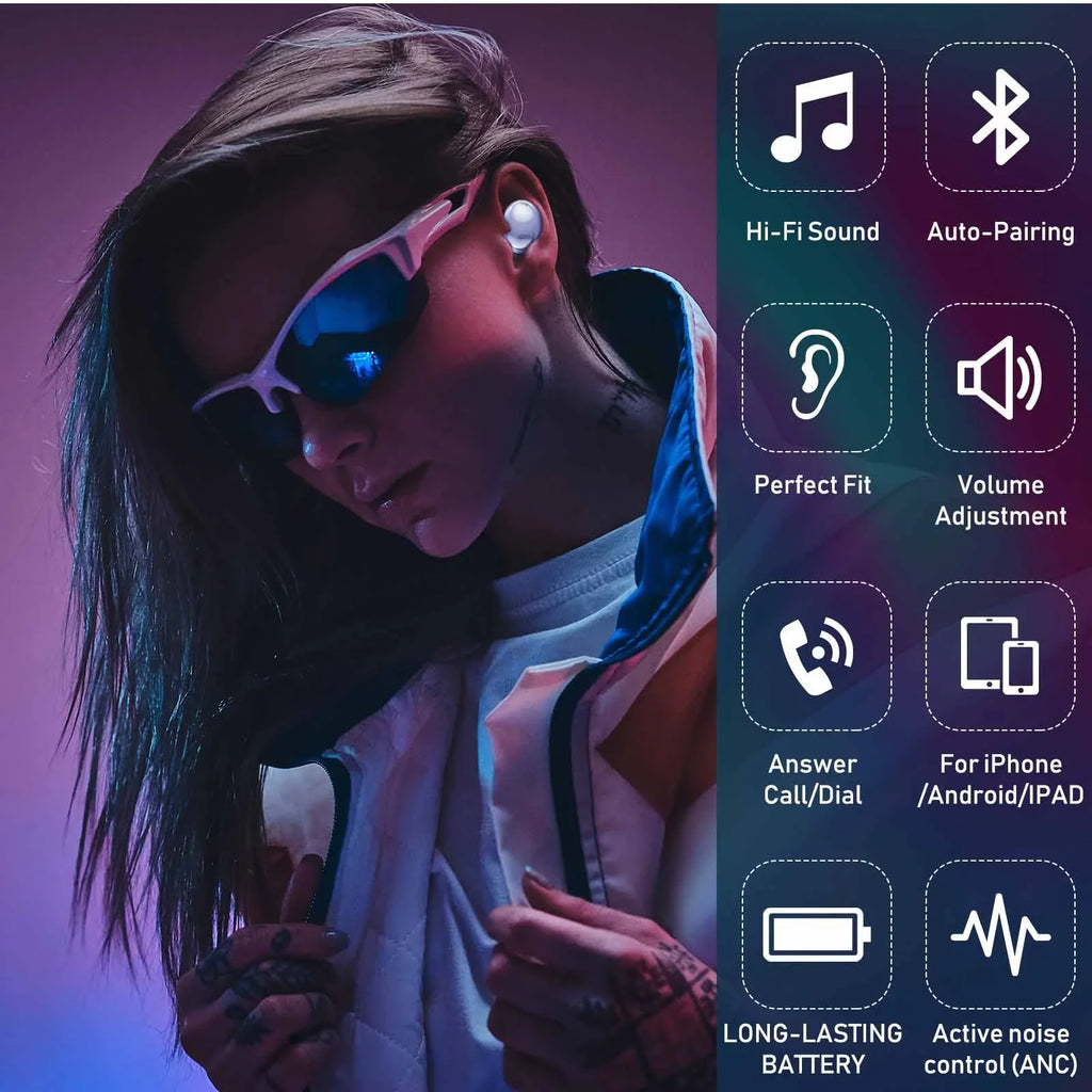 Noise Case True Included) Charging Purple Pro For Energy Pro UrbanX Earbuds Cancelling P8 Allview Active Wireless Bluetooth (Wireless Buds Street With