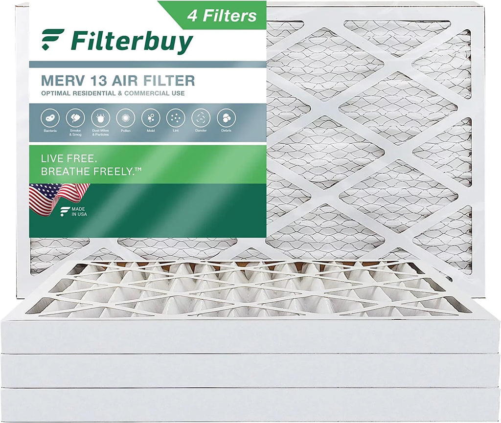 Furnace 20x32x2 Air 13 Filterbuy Pleated Filters (4-Pack)