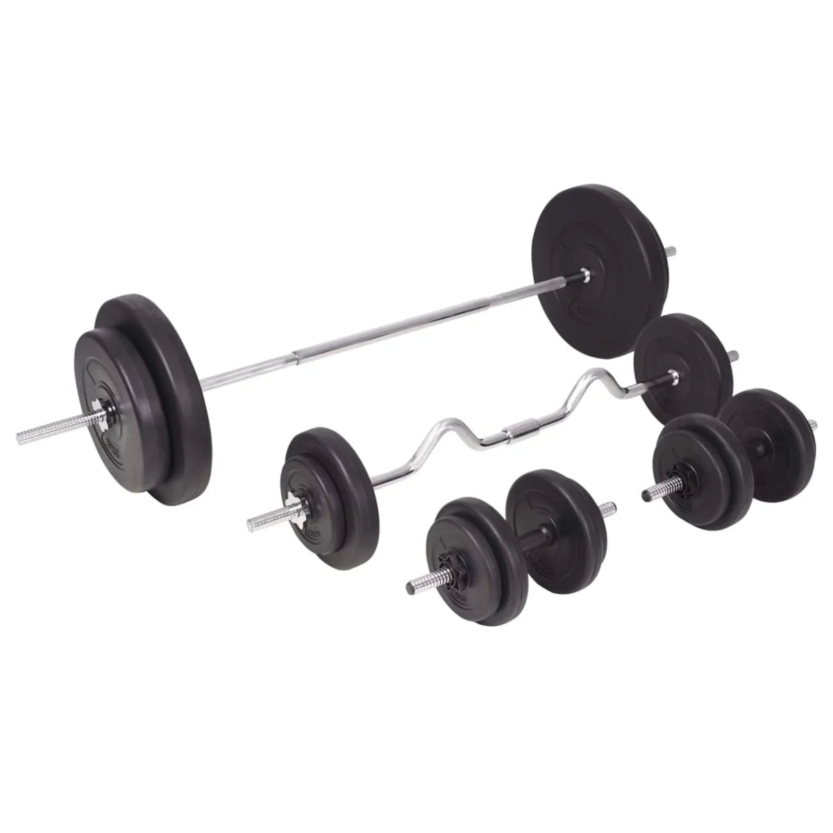 and 198.4 Barbell Tomshoo lb Set Dumbbell