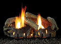 Oak LP with 18" Burner, Slope Manual Glaze Stacked Aged Logset VF/V