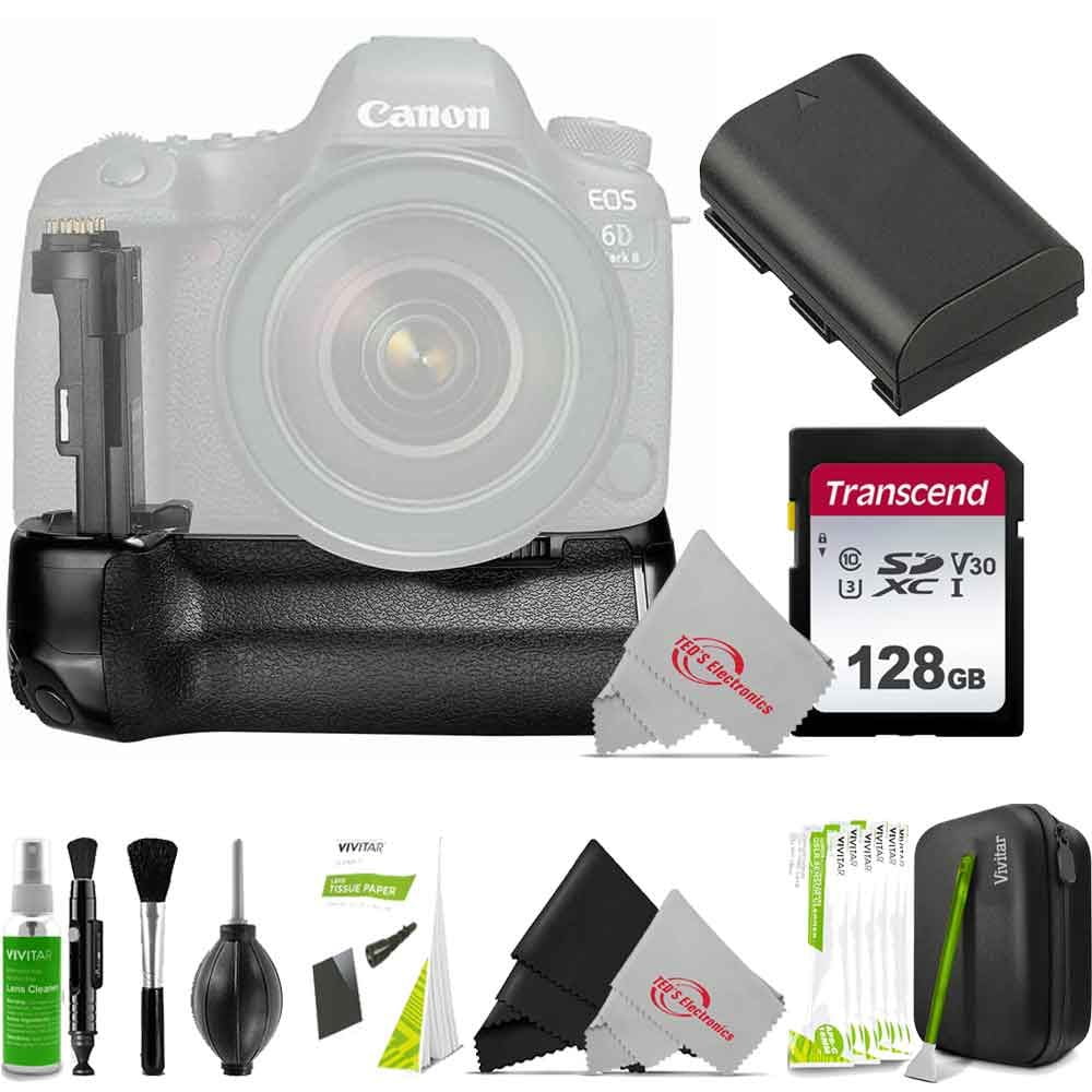 Vivitar Kit Canon with -E6 Digital Grip Battery 6D for Accessory Battery Power Camera and