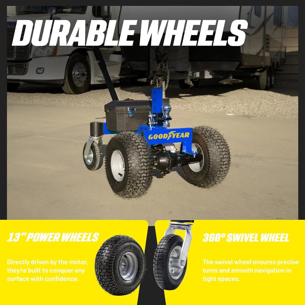 Trailer 24V 800W – Mover Trailer Weight, Tongue 3600LBS Operation, Ski with 600LB 7Ah, Mount Ball Advanced Weight, Hitch Dolly Goodyear Commercial Quiet Electric Max /Vessel/Utility/Jet 2"