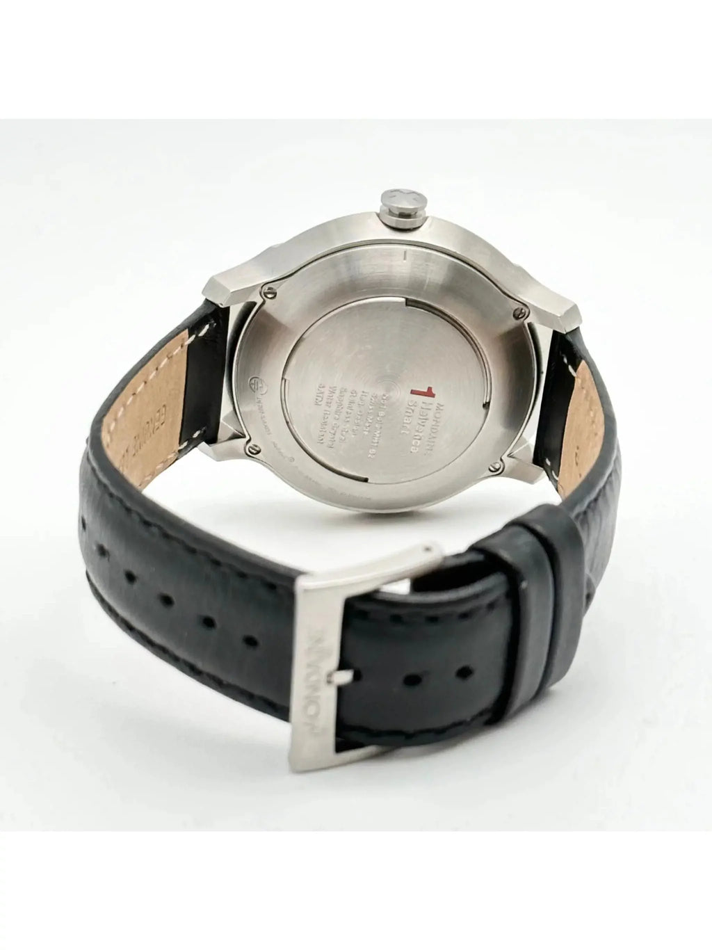 Dial Silver Mens Edition MH1.B2S80. Helvetica 1 Limited SmartWatch Mondaine