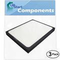 '- Replacement Blueair 3-Pack Air Filter 300 & 200 for 250E Purifier Fits Filter Air Blueair with