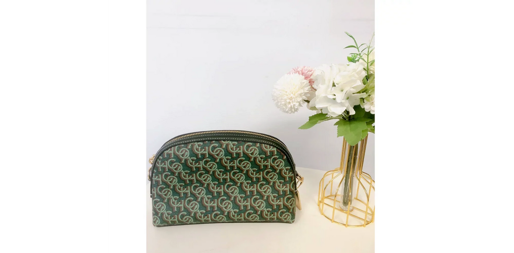 Madi Coach CF343 Green With Coach Crossbody Print Monogram