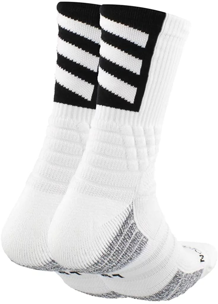 White/Black Crew Creator 365 Unisex-Adult Basketball (1-Pair) X-Large Socks
