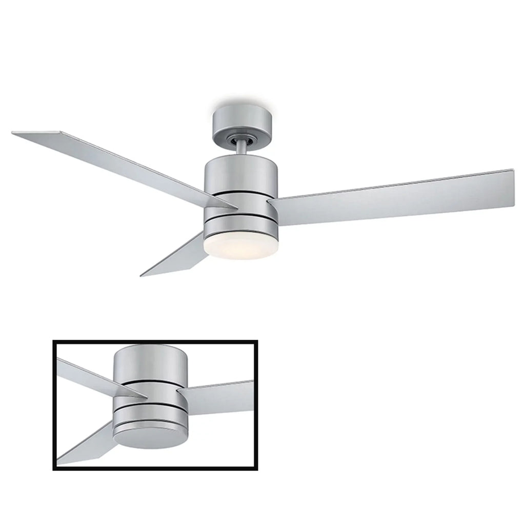 Light Remote with Control Titanium Smart Kit 3-Blade and Indoor 52in LED 3000K exterior Fan and Ceiling Axis