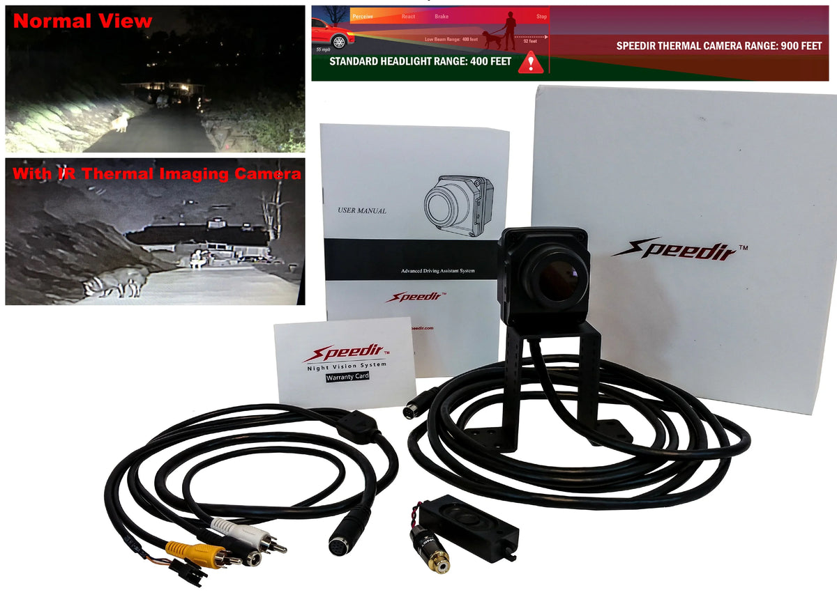 Heat Camera Imaging System IR Driving Assistant Digital SPEEDIR Infrared Sensor Night Automobile Vision Thermal