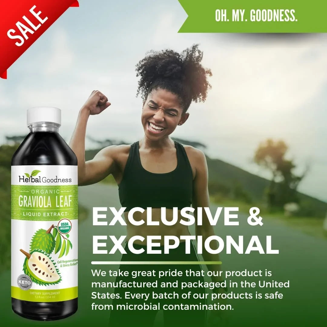 Ð & Cell Leaves Bottle (Guanabana) GMO, Extract Relief Support Leaf USDA Liquid Organic, Regeneration Ð Ð & Boost Graviola Kosher 12oz Immune - - Soursop Non - Stress