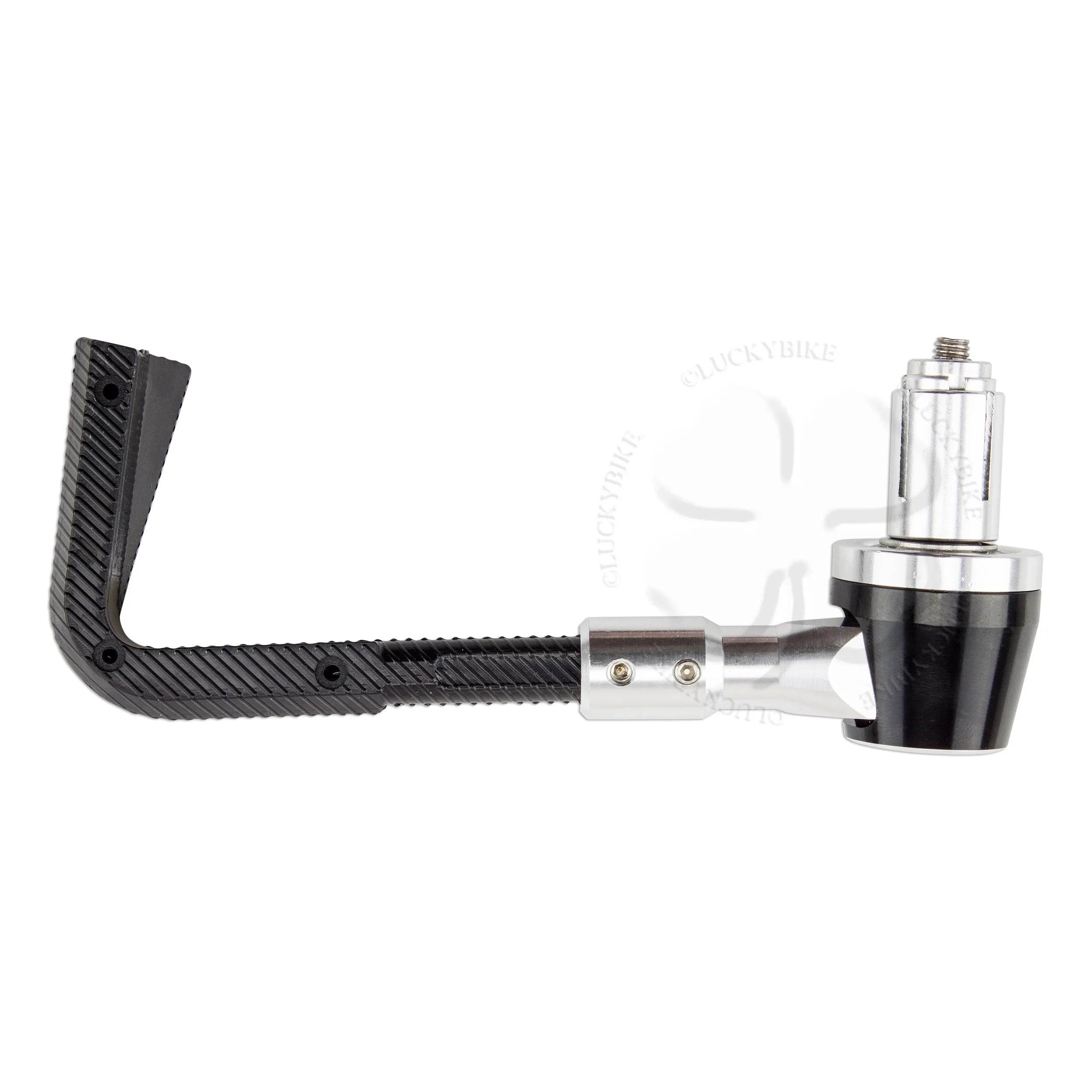 Lever Guard & Block 7/8" Universal Bar Race End Hand 6mm Silver