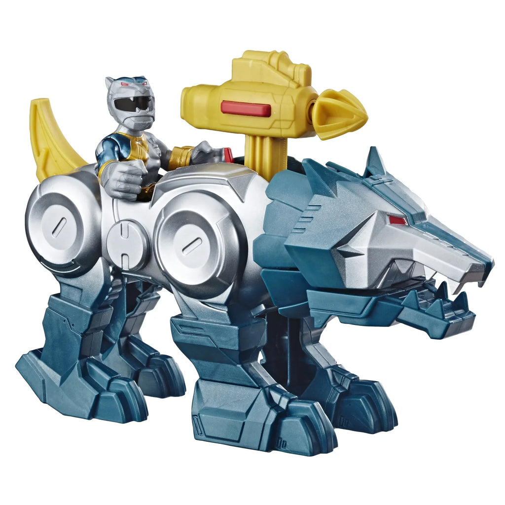 Silver 2-Pack Zord Playskool and Heroes Rangers Power Wolf Ranger Figures
