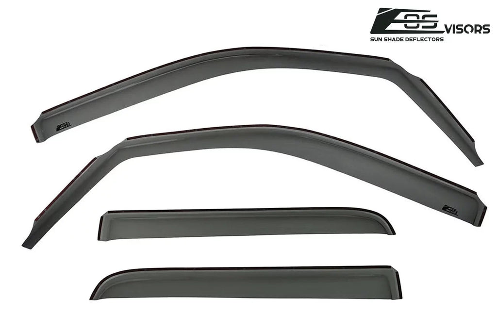Crew Side Extreme Store Guards Online 2009-2014 Cab | Tinted in-Channel Vents Visors F-150 Smoke Window for design EOS Deflectors Rain