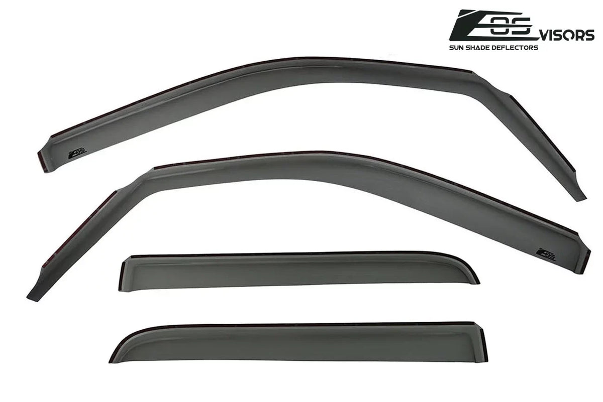 Crew Side Extreme Store Guards Online 2009-2014 Cab | Tinted in-Channel Vents Visors F-150 Smoke Window for design EOS Deflectors Rain