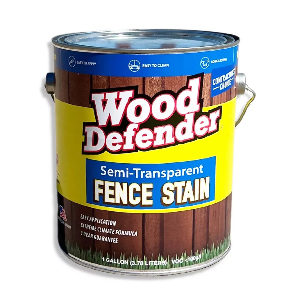Semi-Transparent Fence Defender Wood Stain gallon