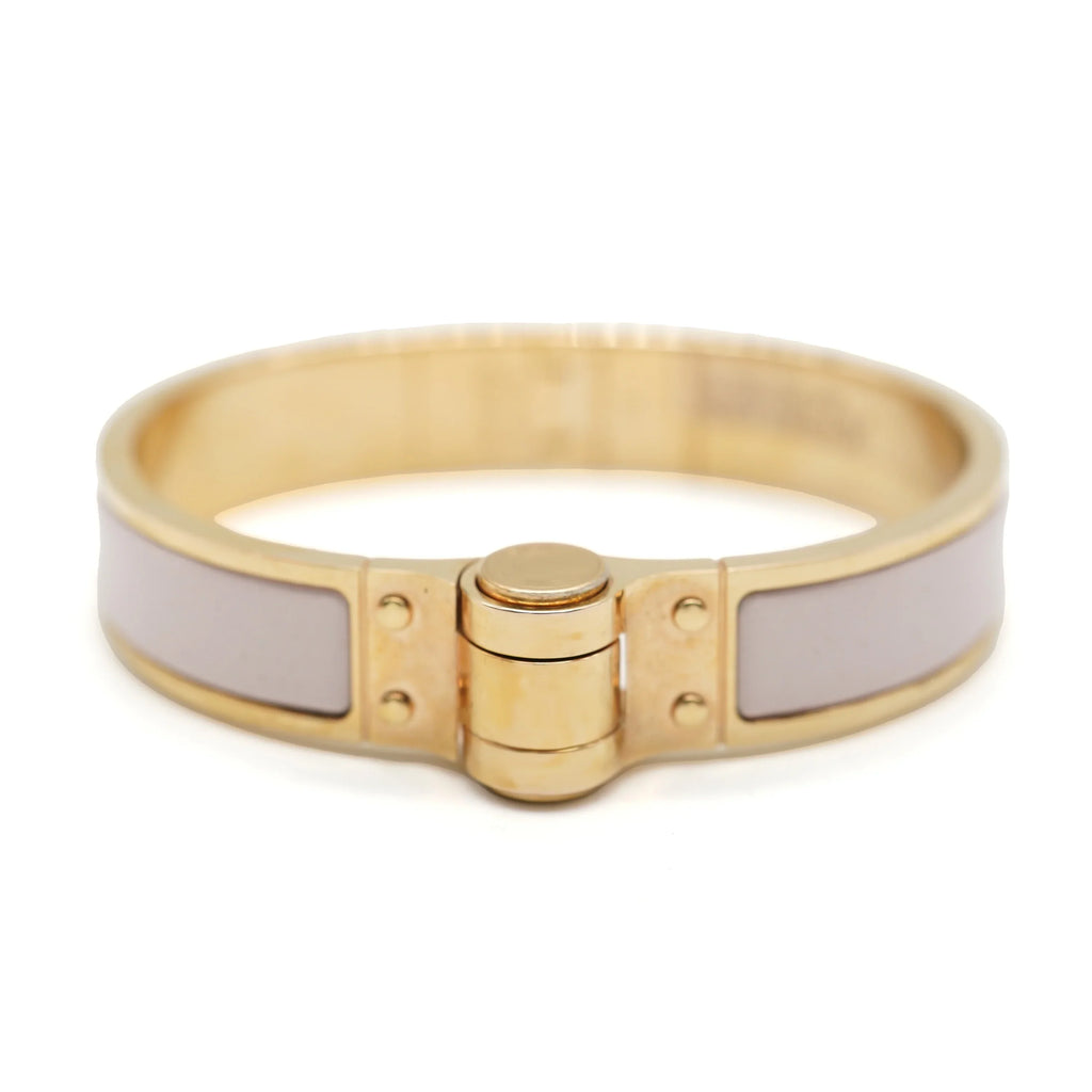 Hinged Rose In Charniere Uni Narrow Bracelet Candeur Pre-Owned Hermes
