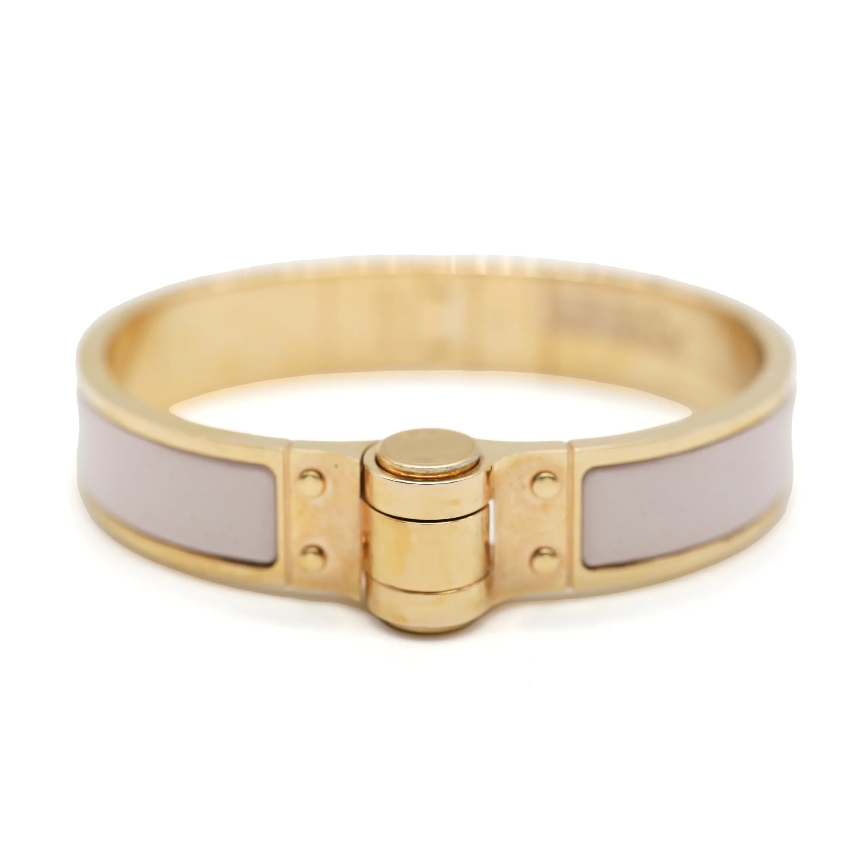 Hinged Rose In Charniere Uni Narrow Bracelet Candeur Pre-Owned Hermes