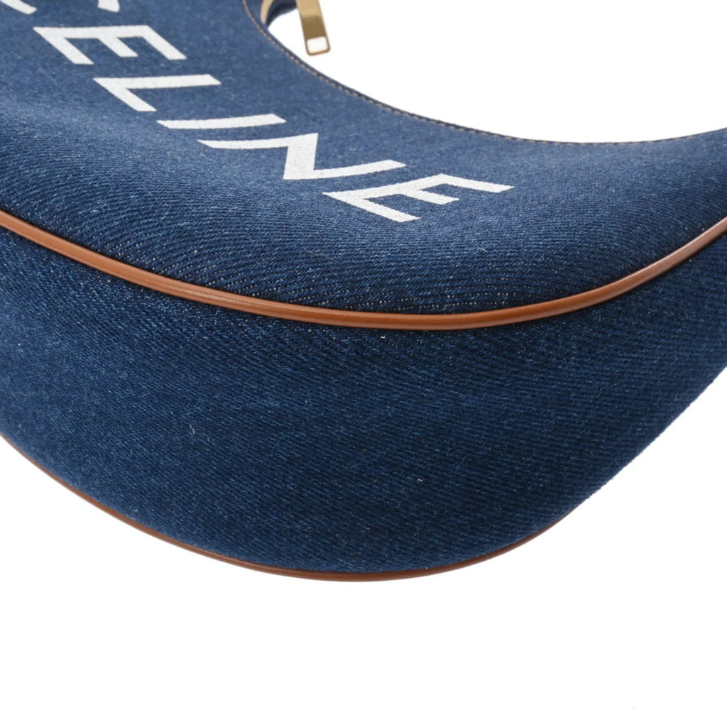 Ava Leather New) Blue 193952DKA Handbag Women's Pre-Owned CELINE Denim (Like