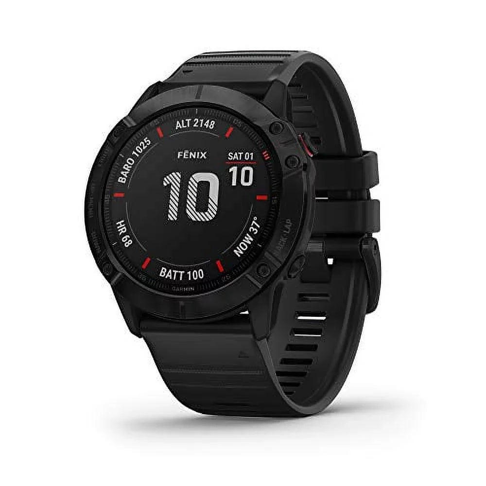 Premium and Pulse Pace Pro, Ox Mapping, Black Fenix Sensors, Grade-Adjusted Guidance 6X 010-02157-00 Features Garmin Multisport Music, Watch,