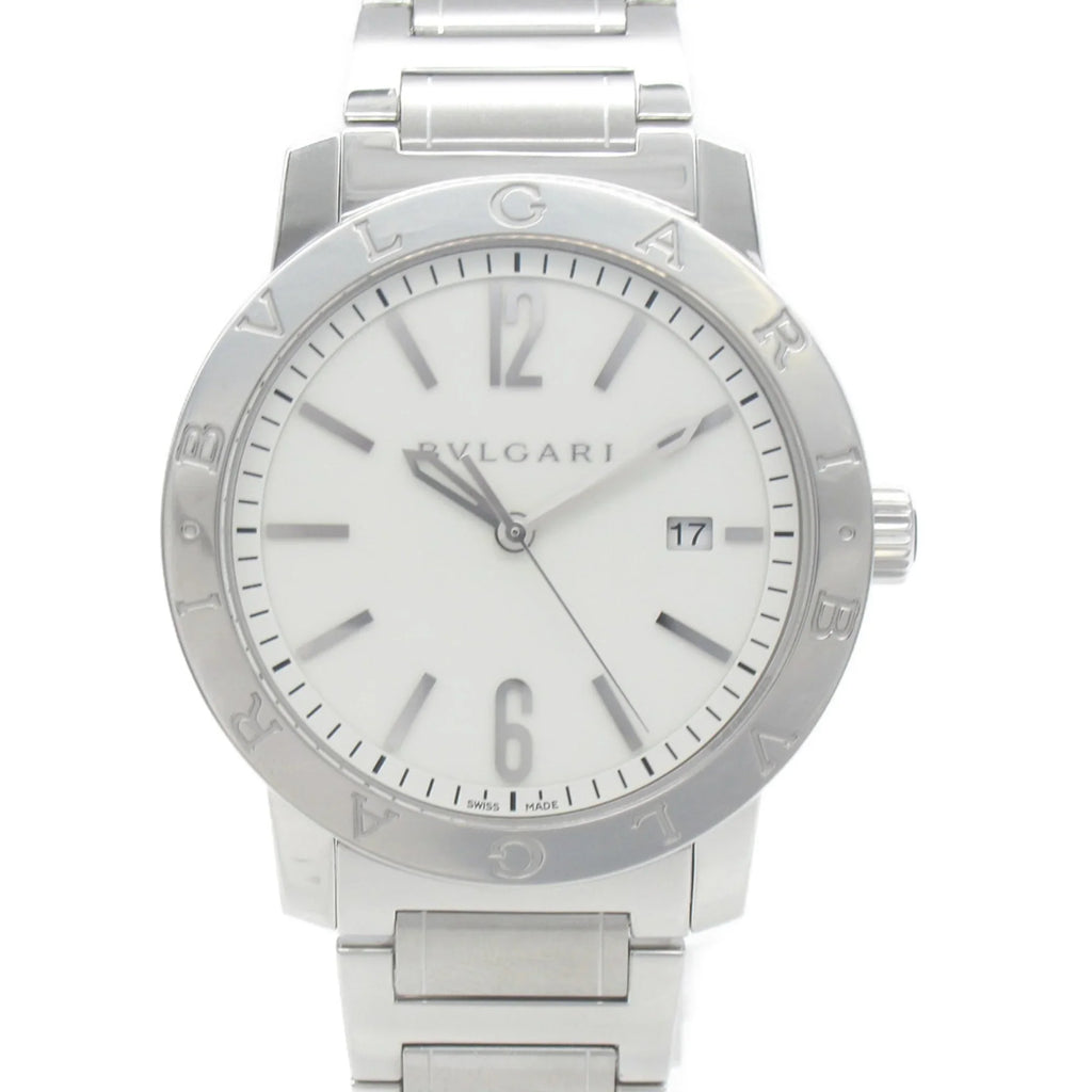Steel Watch Stainless Pre-Owned BB41S BB41S White BVLGARI (Good) Bvlgari Watch Mechanical Automatic Watch Wrist Wrist Bvlgari