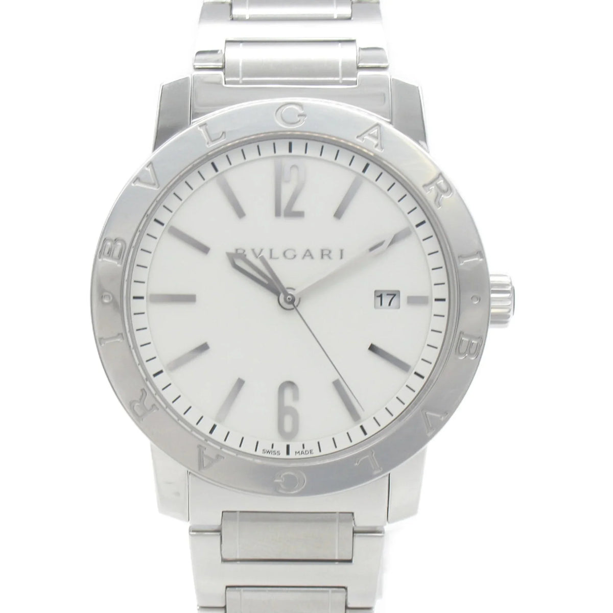 Steel Watch Stainless Pre-Owned BB41S BB41S White BVLGARI (Good) Bvlgari Watch Mechanical Automatic Watch Wrist Wrist Bvlgari