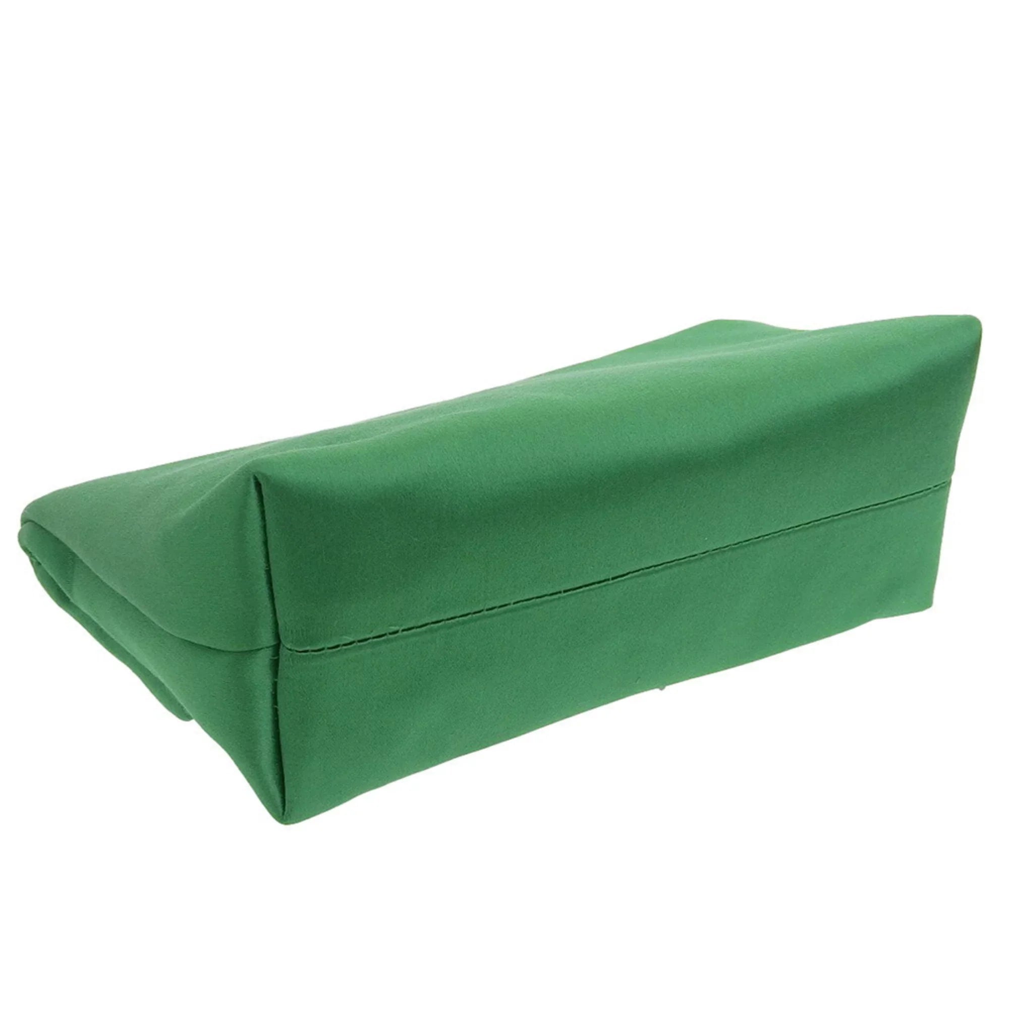 Pre-Owned silk viscose clutch bag New) pin bijou green Burberry rhinestone (Like