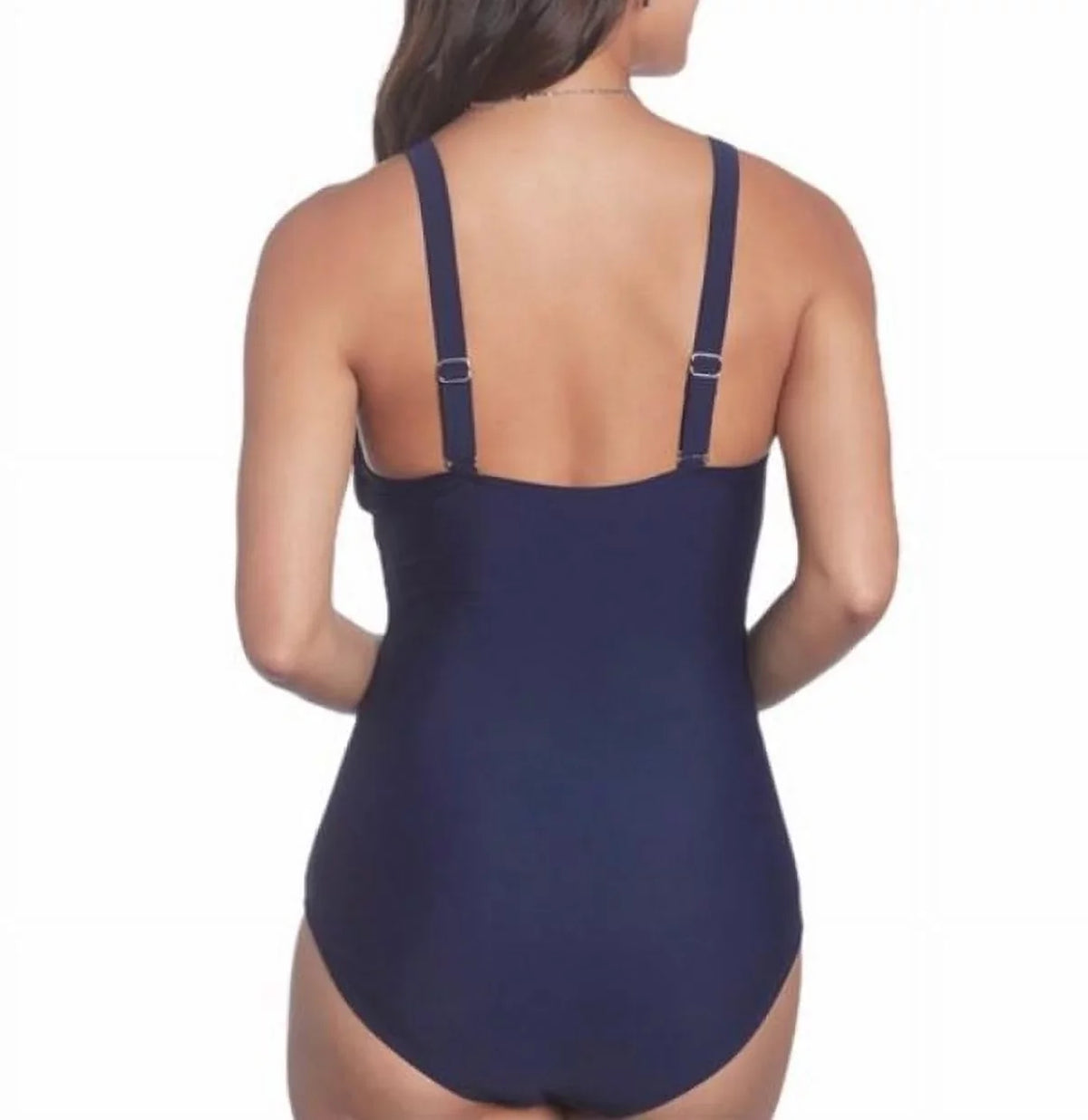 10 Women's One Beach Swimsuit, Betty's Navy Twist Bungalow Piece
