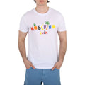 Large Logo T-Shirt, Print Size Moschino White Cotton Swim