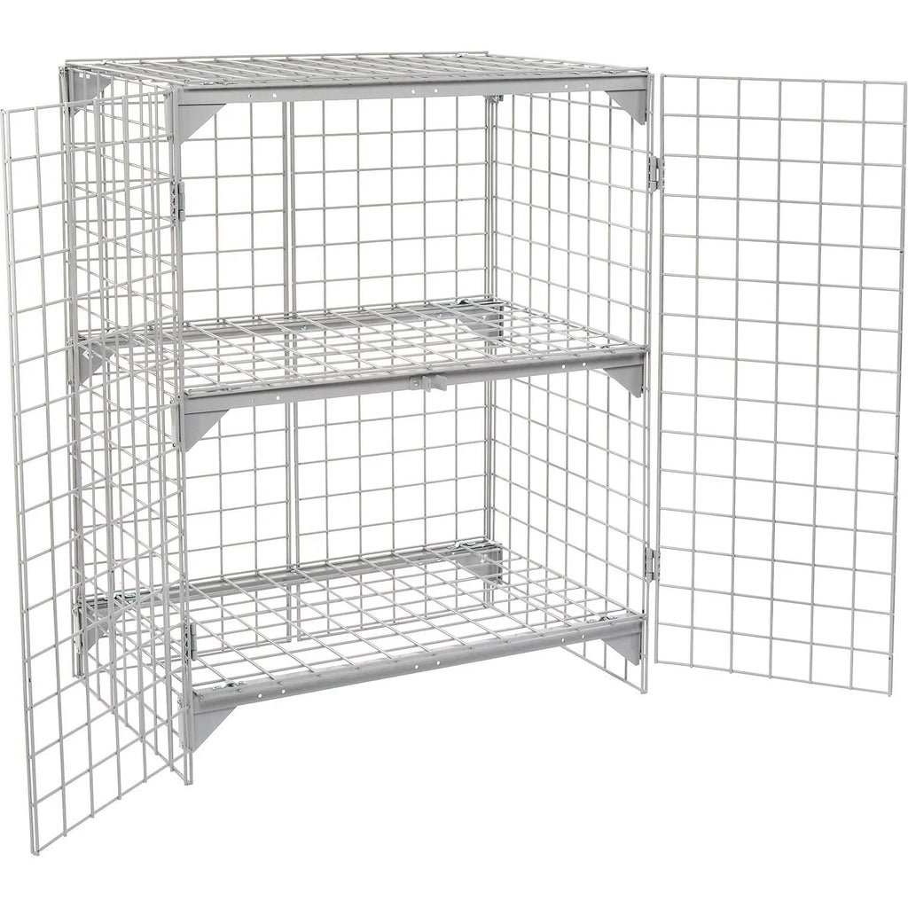 36 x x Wire in. Ventilated 184083 Global Mesh - Locker Security 24 Cage 36