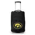 Softside 21" Carry-On Hawkeyes Iowa Suitcase Rolling MOJO