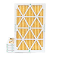 11 23-1/2 of Size: Pack by Pleated x 6 x 7/8 13-1/2 Air Filters 14x24x1 Actual Glasfloss.
