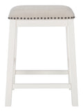 in. 25 x W Aero in. White, in. 2 13 of H) (18.8 x D Mid-Century Stool, Set Counter